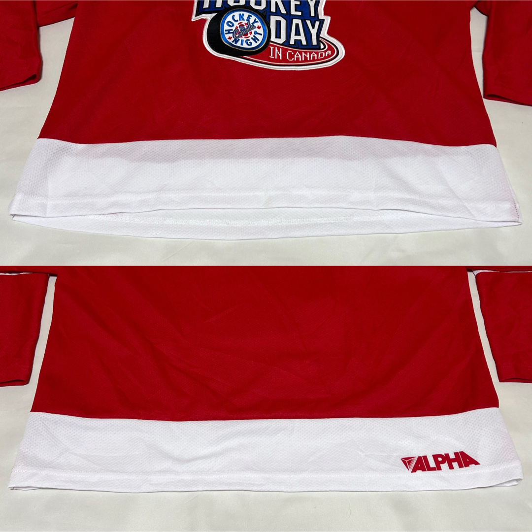 alpha(アルファ)のALPHA アイスホッケーシャツ ユニフォーム 刺繍 大きいサイズ ゆるダボ メンズのトップス(ジャージ)の商品写真