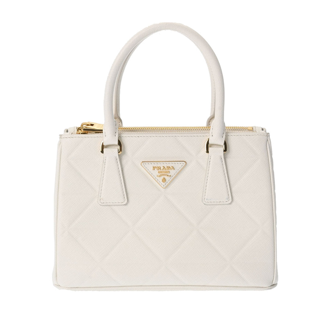 PRADA - プラダ ガレリア スモール 2WAYバッグ 白の通販 by 銀蔵 PRADA - プラダ ガレリア スモール 2WAYバッグ 白の通販 by 銀蔵
