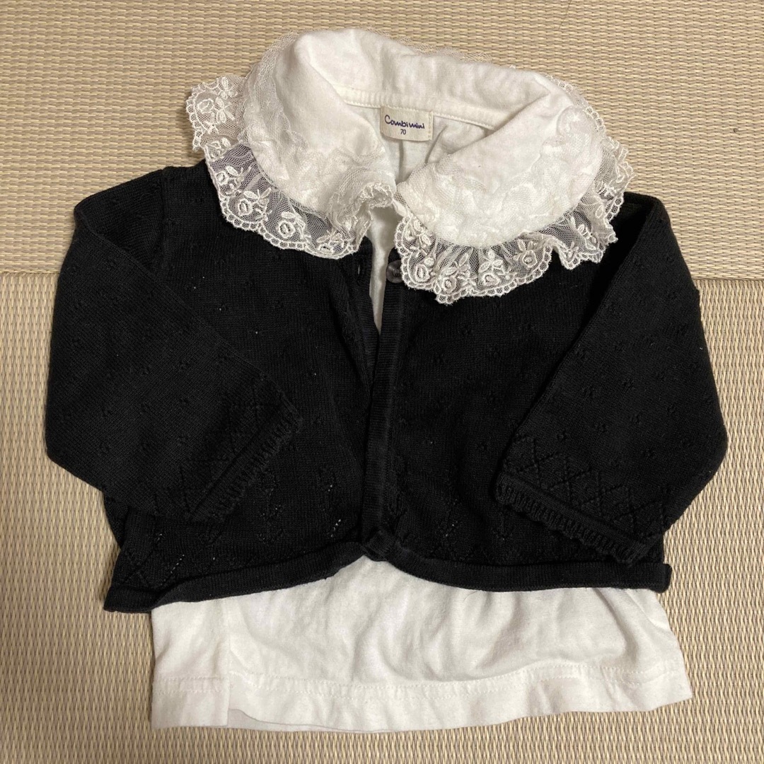 Combi mini(コンビミニ)のコンビミニレースシャツ　入園式セレモニーにも キッズ/ベビー/マタニティのベビー服(~85cm)(シャツ/カットソー)の商品写真