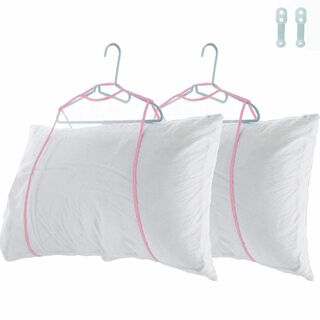 色:レッド2個セットkonten 枕干しネット ２個セット まくら干し袋 (日用品/生活雑貨)
