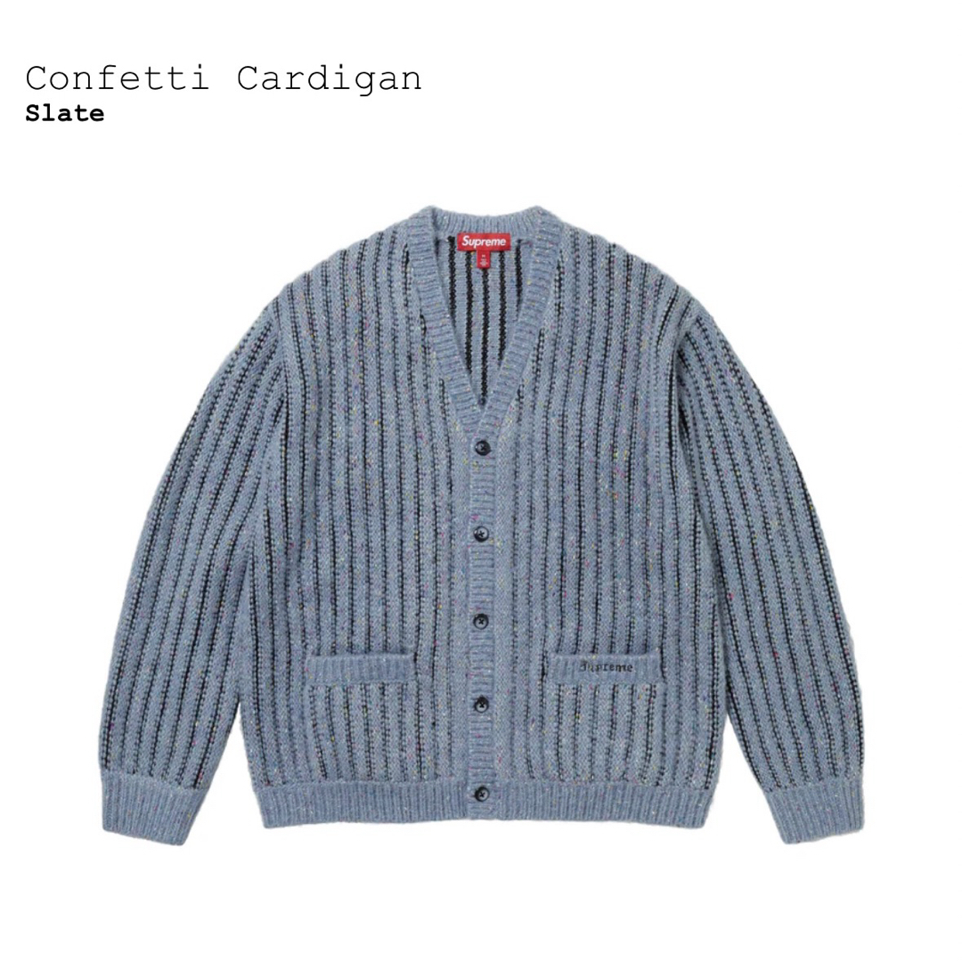 Supreme(シュプリーム)のSupreme Confetti Cardigan "Slate" メンズのトップス(カーディガン)の商品写真