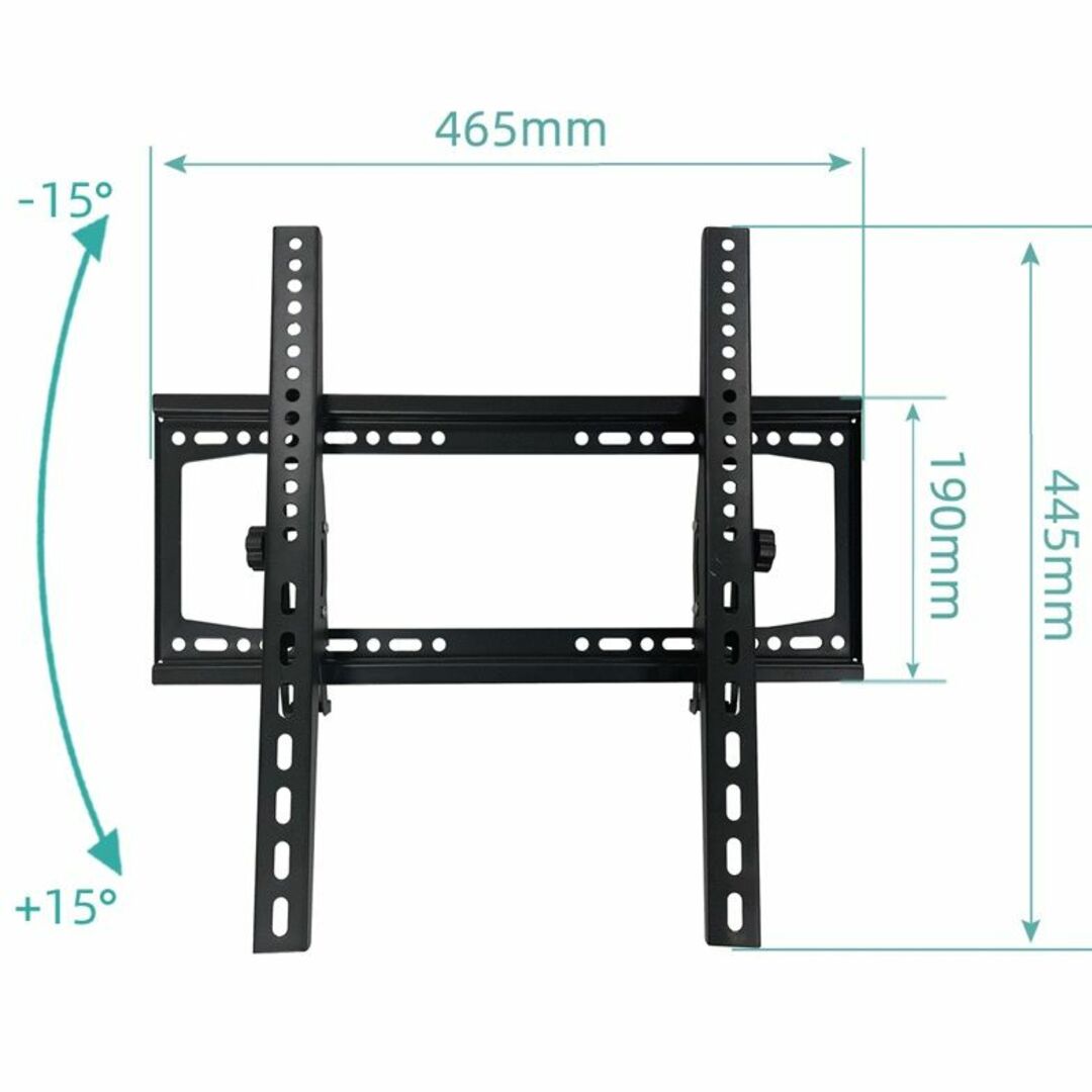 液晶テレビ壁掛け金具 角度調整 TV 壁掛 金具 アーム モニター 壁掛け金具  スマホ/家電/カメラのテレビ/映像機器(その他)の商品写真