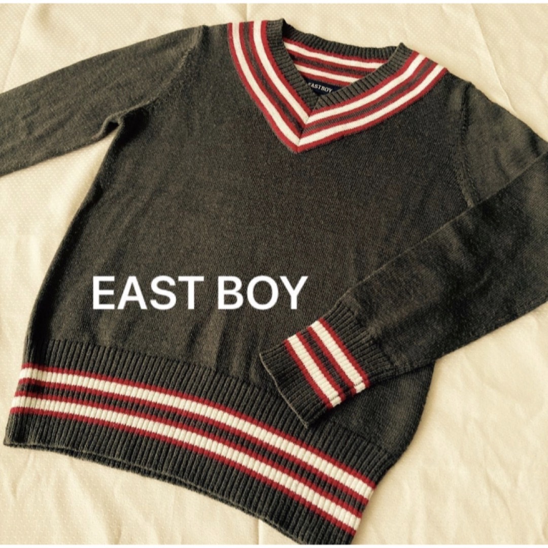 EASTBOY(イーストボーイ)のイーストボーイ 長袖 チルデンニット ブラウン 9 レディースのトップス(ニット/セーター)の商品写真