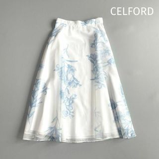 CELFORD - ＊美品＊ CELFORD プリントフレアスカート 38