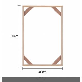 インテリアフレーム　40×60 壁掛け キャンバス絵画 アートパネル専用木枠(絵画/タペストリー)