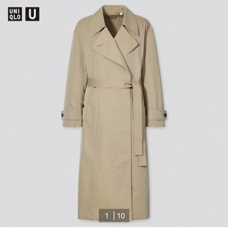 ユニクロ(UNIQLO)の【大人気商品】UNIQLO U ユニクロユー　トレンチコート　オーバーサイズ　M(トレンチコート)