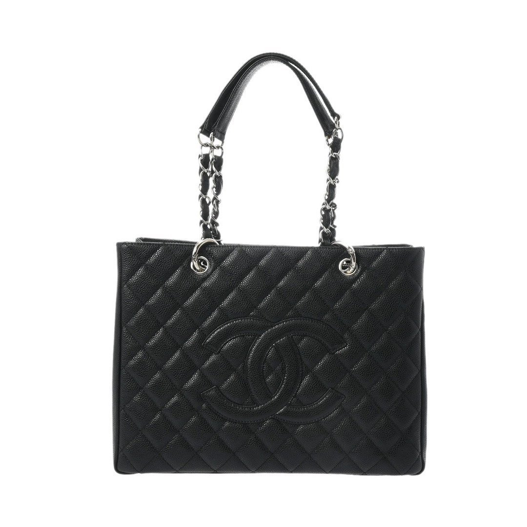 CHANEL(シャネル)の中古 シャネル CHANEL A50995 12番台 レディース トートバッグ マトラッセ ブラック /シルバー金具 キャビアスキン レディースのバッグ(トートバッグ)の商品写真