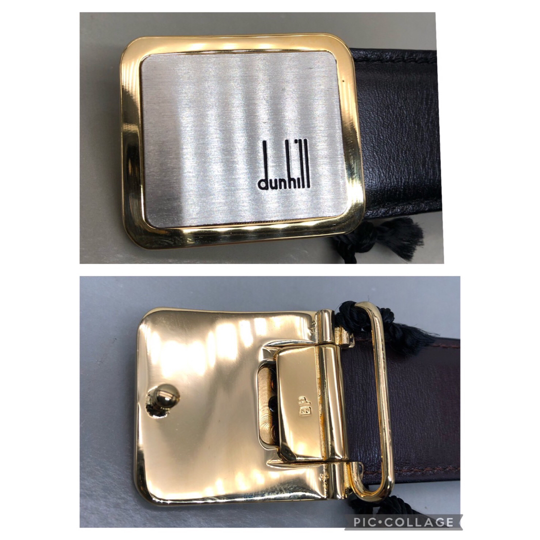 Dunhill(ダンヒル)の買取見積書有り　未使用品　dunhill ダンヒル　レザー ベルト　リバーシブル メンズのファッション小物(ベルト)の商品写真