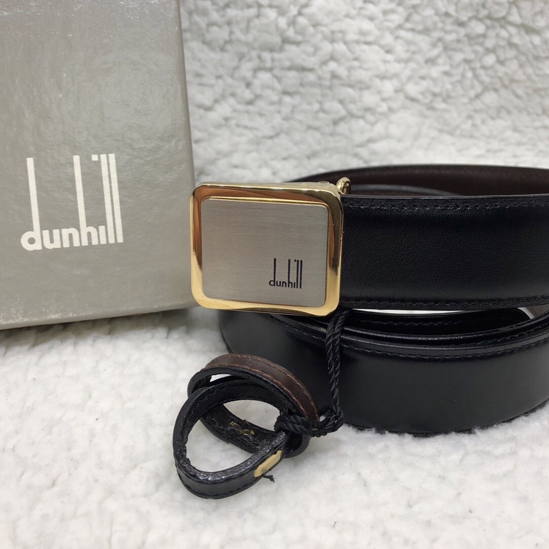 Dunhill(ダンヒル)の買取見積書有り　未使用品　dunhill ダンヒル　レザー ベルト　リバーシブル メンズのファッション小物(ベルト)の商品写真