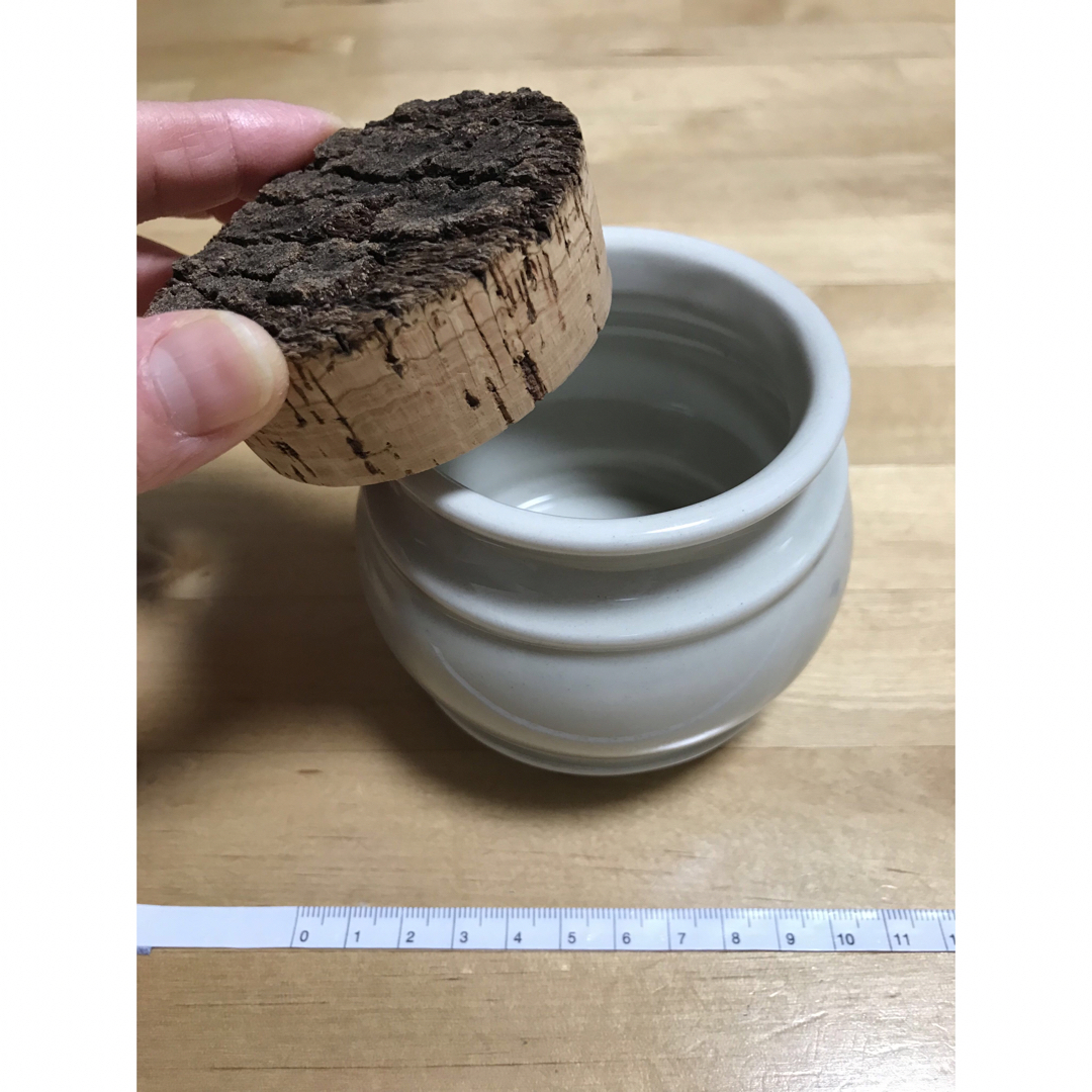 SCOPE - キッチンツールキャニスター 75mm グレー 鬼皮コルク付 SCOPE - キッチンツールキャニスター 75mm グレー 鬼皮コルク付
