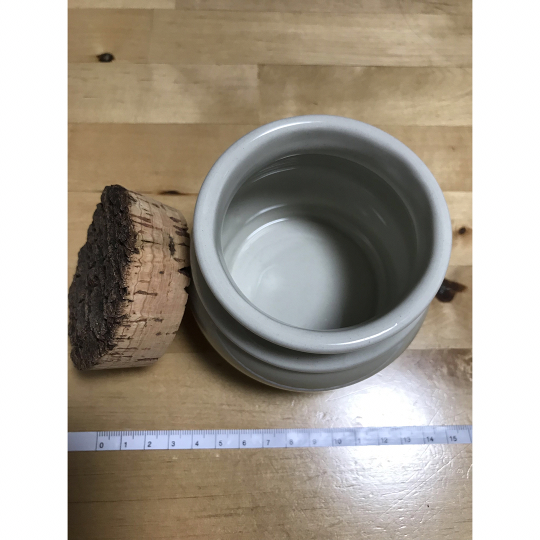 SCOPE - キッチンツールキャニスター 75mm グレー 鬼皮コルク付 SCOPE - キッチンツールキャニスター 75mm グレー 鬼皮コルク付