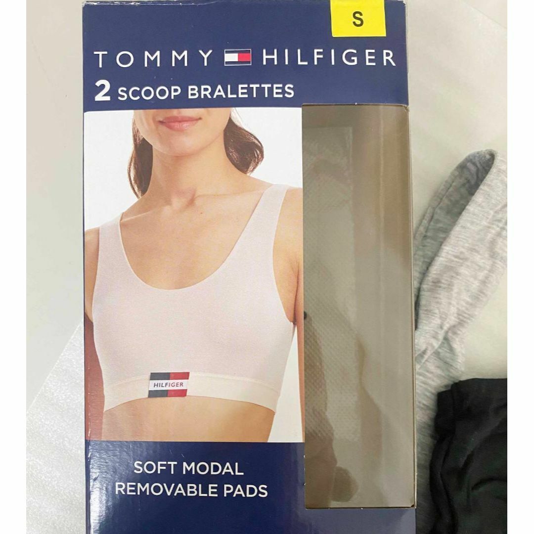 TOMMY HILFIGER(トミーヒルフィガー)の新品 2枚 S ★ トミーヒルフィガー スポーツブラ セット ブラトップ レディースの下着/アンダーウェア(その他)の商品写真