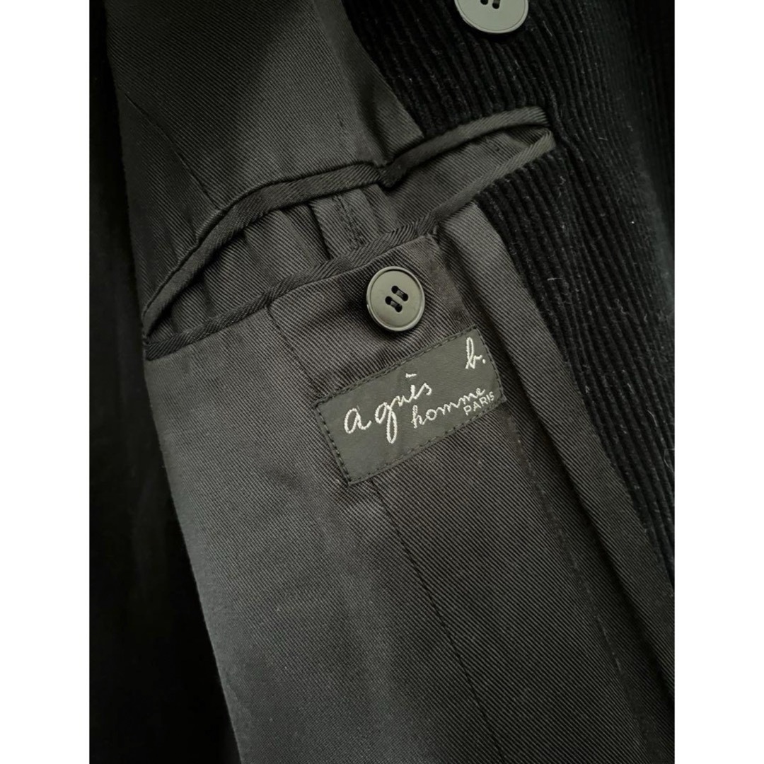 agnes b.(アニエスベー)のフランス製 アニエスベー コーデュロイ ピーコート 古着 メンズのジャケット/アウター(ピーコート)の商品写真