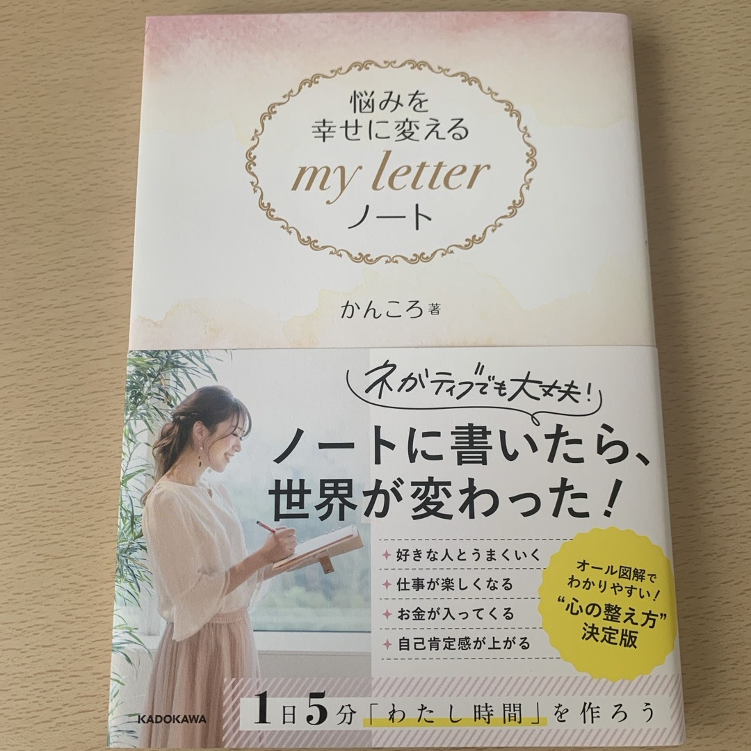 角川書店(カドカワショテン)の悩みを幸せに変えるｍｙ　ｌｅｔｔｅｒノート エンタメ/ホビーの本(文学/小説)の商品写真