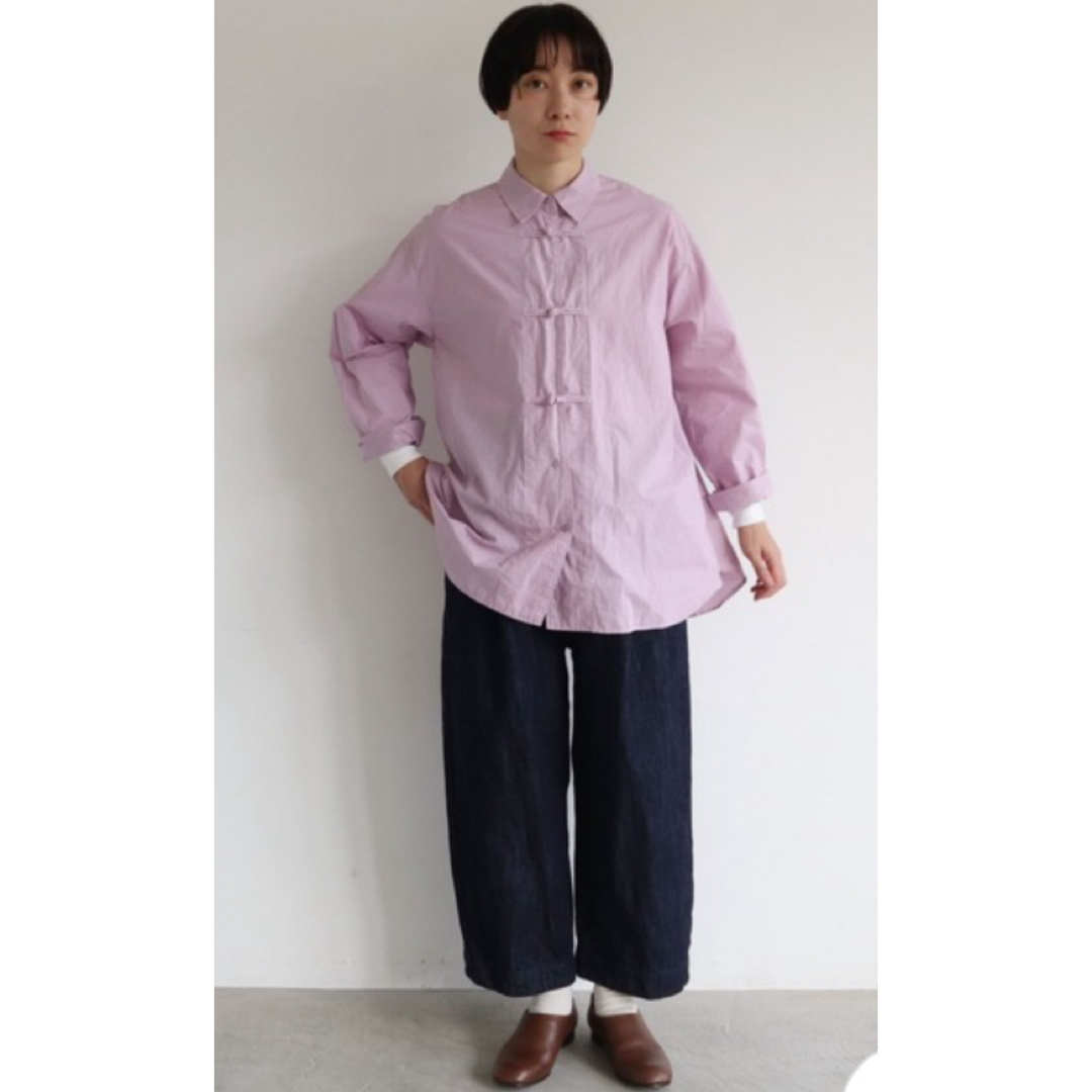 yuni(ユニ)のyuni コットンキャッチワッシャーwide sleevs shirt レディースのトップス(シャツ/ブラウス(長袖/七分))の商品写真