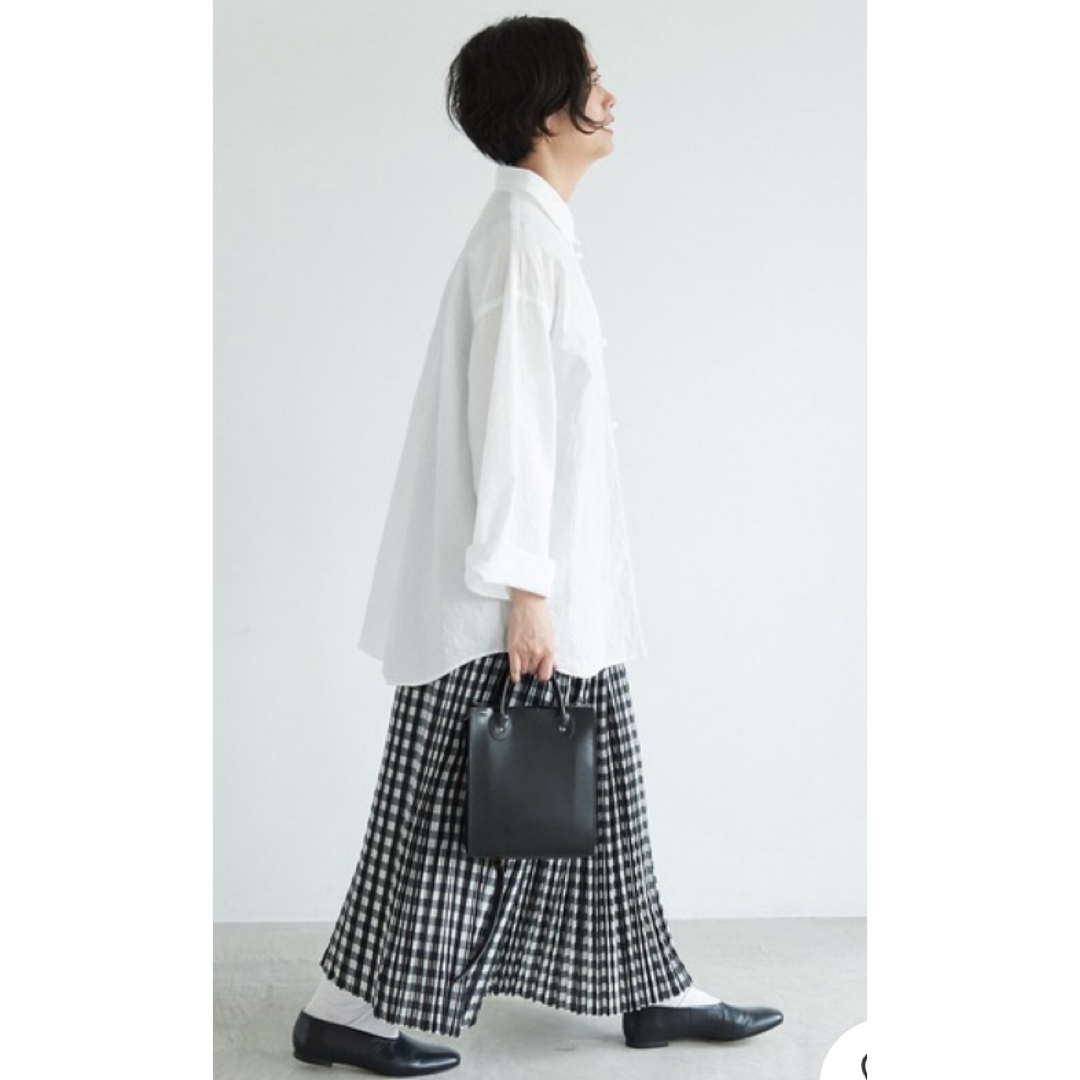 yuni(ユニ)のyuni コットンキャッチワッシャーwide sleevs shirt レディースのトップス(シャツ/ブラウス(長袖/七分))の商品写真