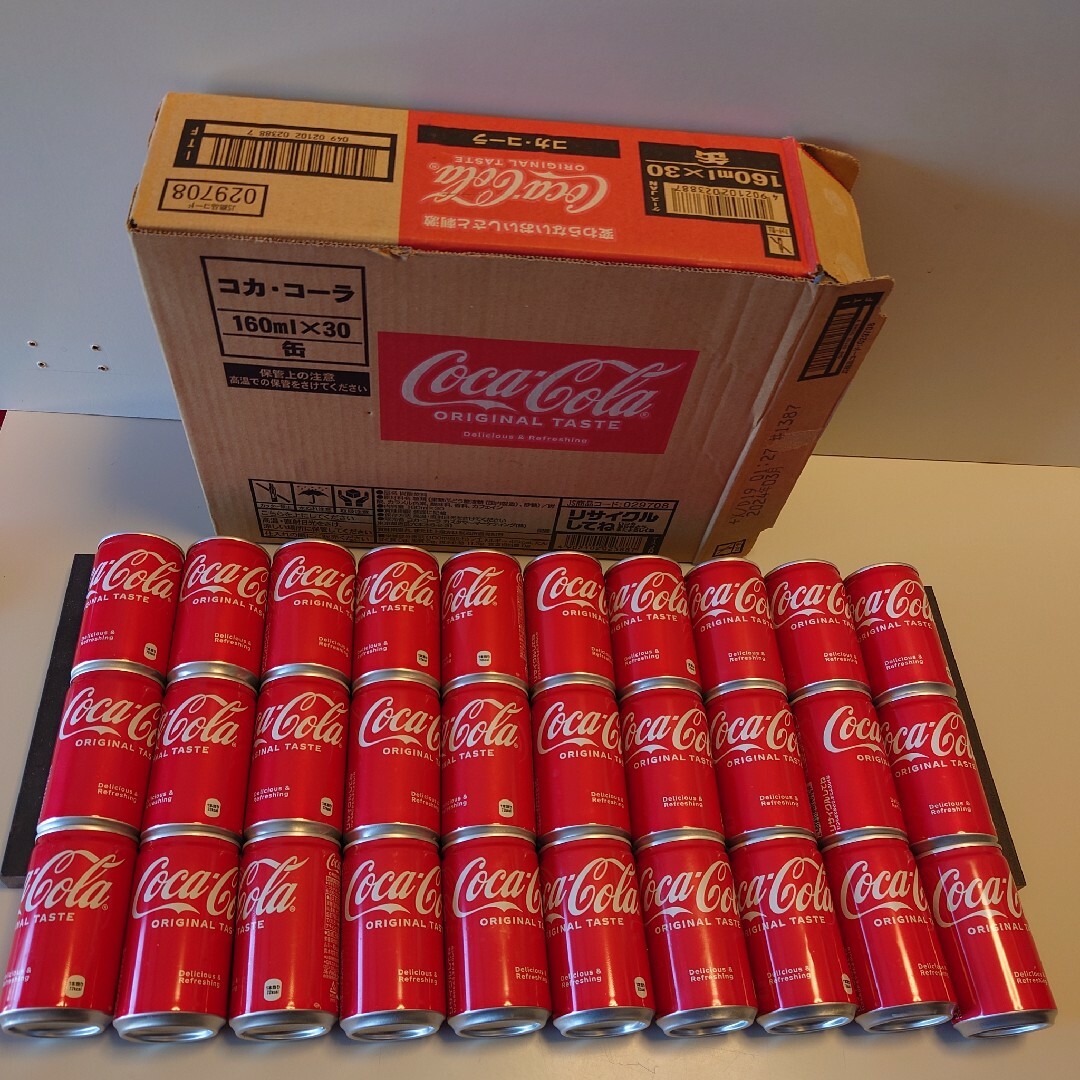 コカ・コーラ(コカコーラ)の【空き缶】コカコーラ Coca Cola 160ml缶 30個 エンタメ/ホビーのコレクション(その他)の商品写真