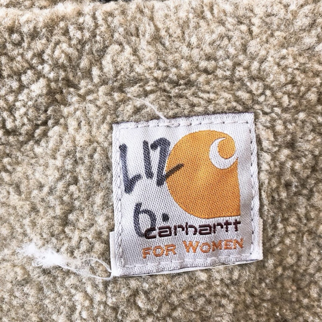 carhartt(カーハート)の古着　カーハート ダックベスト　裏ボア　フリース レディースのトップス(ベスト/ジレ)の商品写真