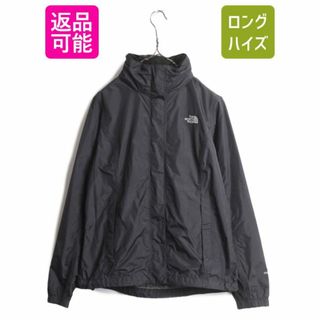 ザノースフェイス(THE NORTH FACE)のノースフェイス HYVENT ナイロン ジャケット レディース M / The North Face アウトドア ジャンパー マンパ フルジップ パーカー ブラック(ナイロンジャケット)