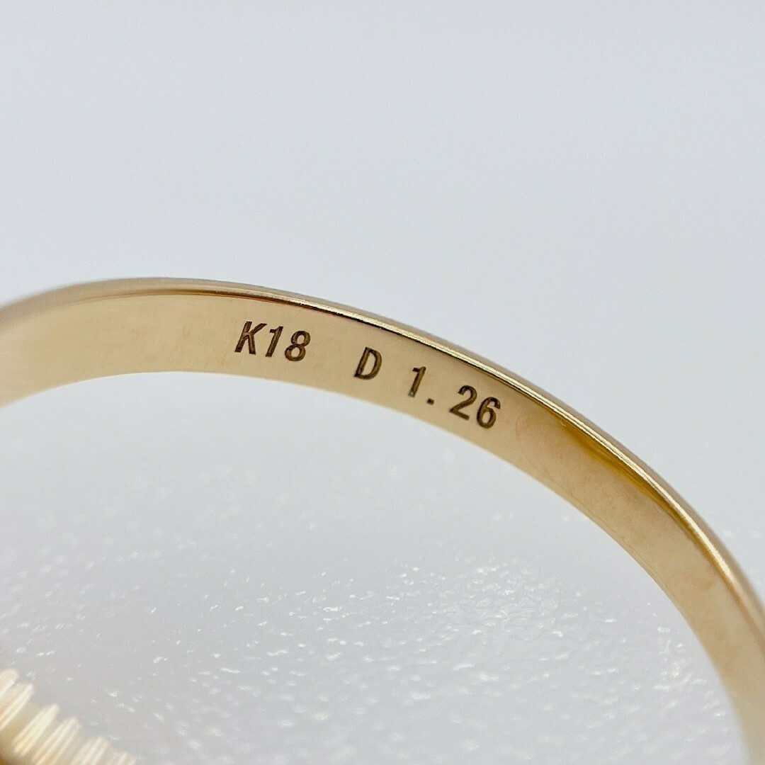 Tキラキラ K18 ローズカット天然ダイヤモンド 1.26ct リング レディースのアクセサリー(リング(指輪))の商品写真