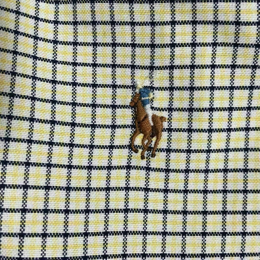 Ralph Lauren(ラルフローレン)の9X ラルフローレン BD長袖シャツ チェック ポニー刺繍 レディース古着 レディースのトップス(シャツ/ブラウス(長袖/七分))の商品写真