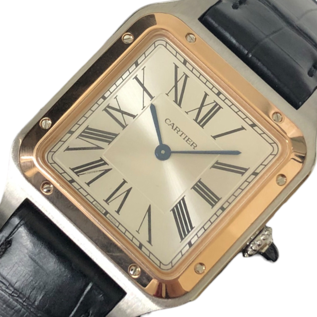 Cartier(カルティエ)の　カルティエ Cartier サントスデュモンLM W2SA0011 シルバー ステンレススチール PG/SS クオーツ メンズ 腕時計 メンズの時計(その他)の商品写真