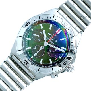 BREITLING - 　ブライトリング BREITLING クロノマット B01 42 ベントレー AB0134 グリーン ステンレススチール SS 自動巻き メンズ 腕時計