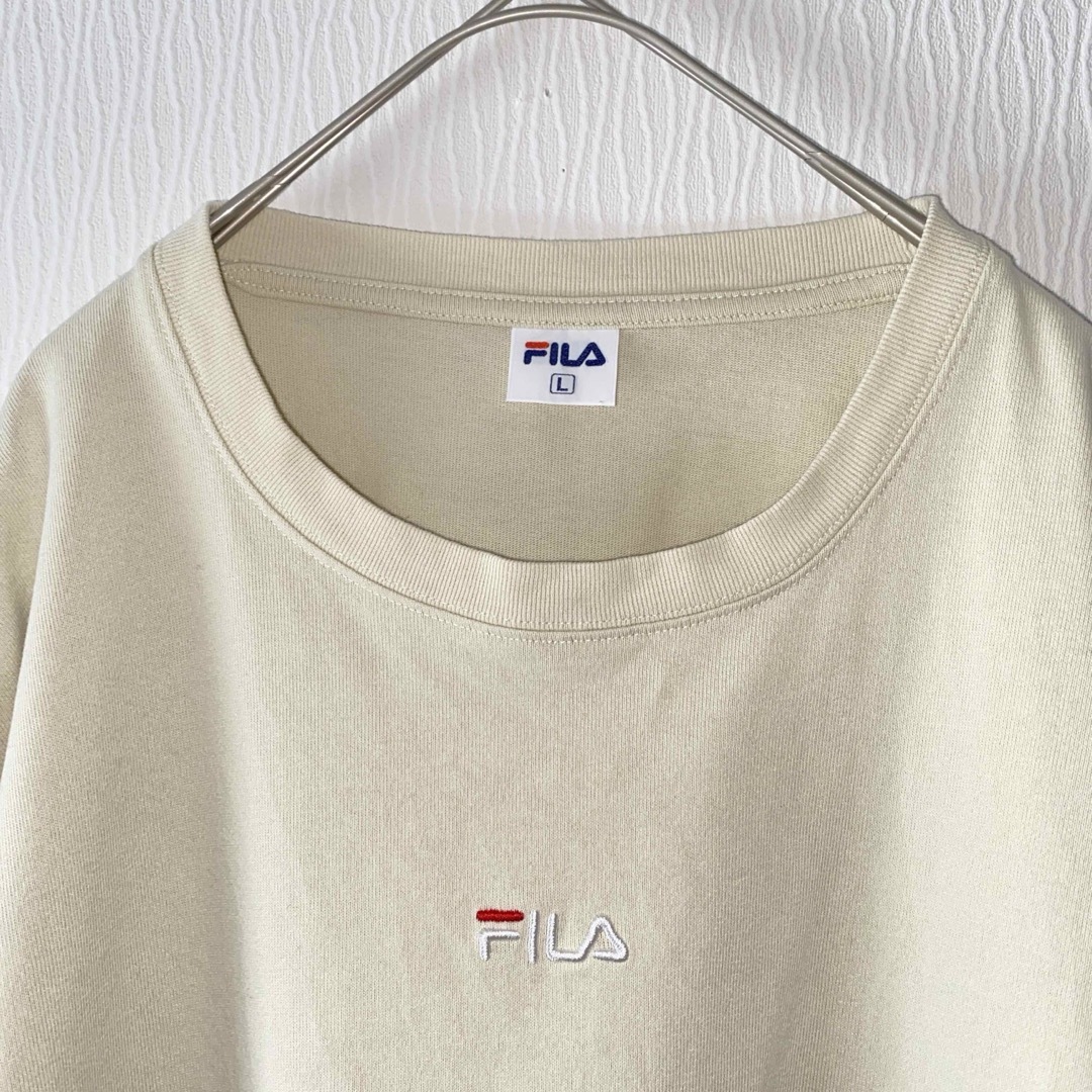 FILA(フィラ)の【半袖ロングワンピース】 肌色 クルーネック プルオーバー L (フィラ) レディースのワンピース(ロングワンピース/マキシワンピース)の商品写真