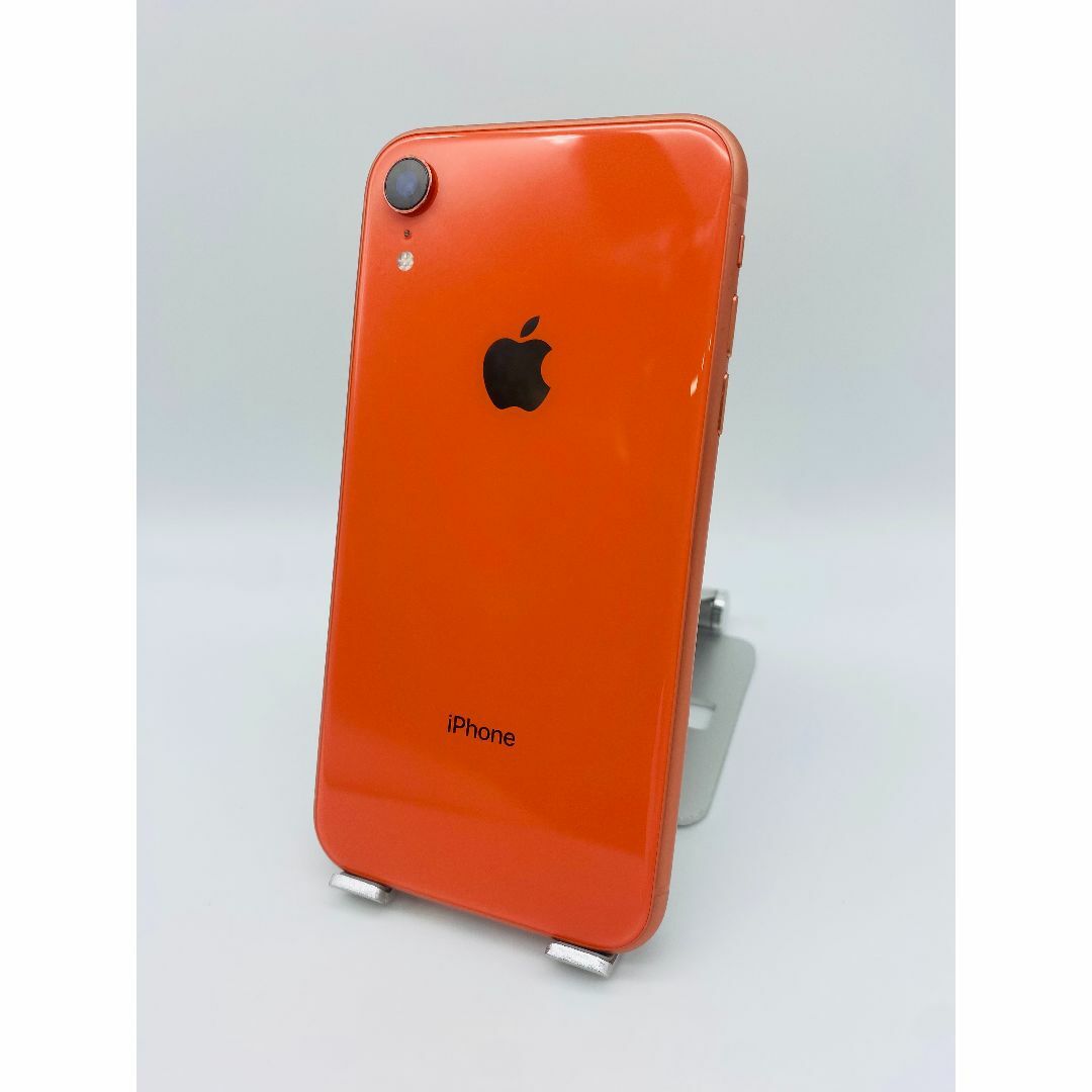 041 iPhone XR 256GB コーラル/新品バッテリー/シムフリー スマホ/家電/カメラのスマートフォン/携帯電話(スマートフォン本体)の商品写真