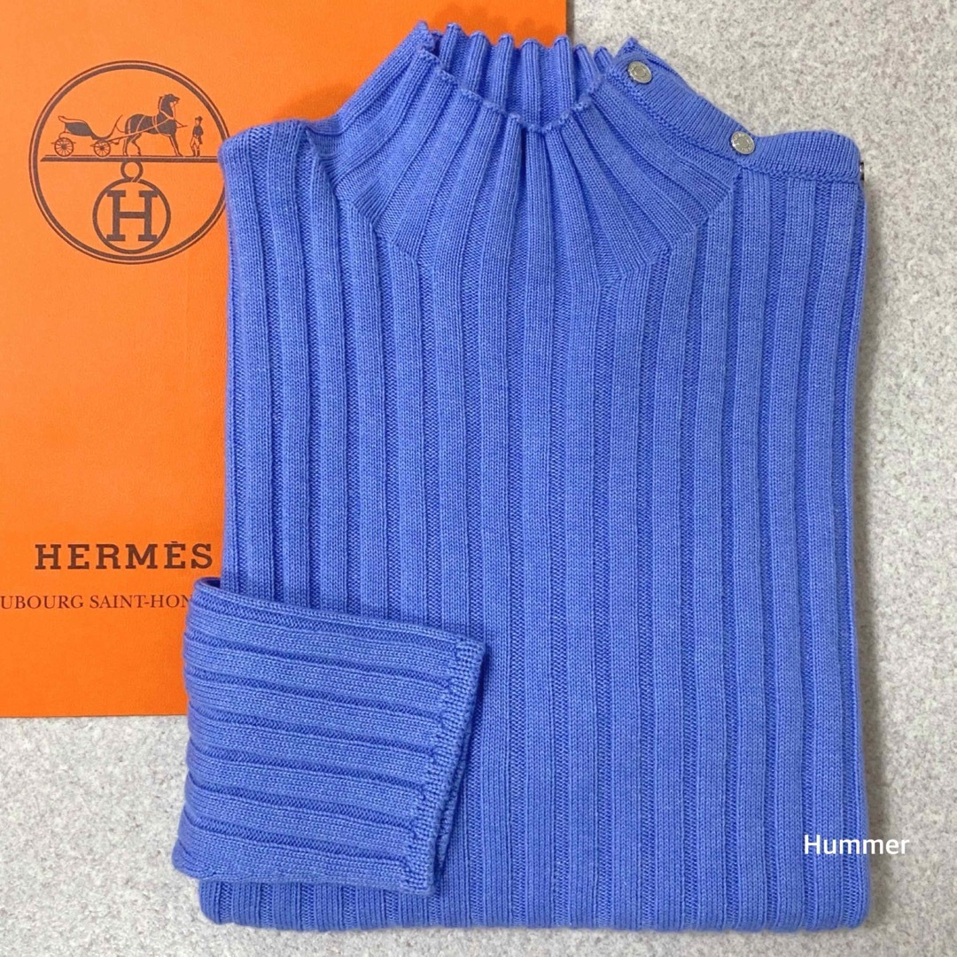 Hermes(エルメス)の国内正規品 極美品 XL エルメス ボトルネック ニット セーター セリエボタン メンズのトップス(ニット/セーター)の商品写真