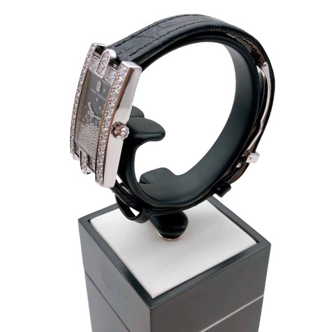 HARRY WINSTON(ハリーウィンストン)の　ハリーウィンストン HARRY WINSTON アヴェニュー ダイヤモンドドロップス AVEQHM21WW280 シルバー×ブラック 750WG・純正ダイヤモンド クオーツ レディース 腕時計 レディースのファッション小物(腕時計)の商品写真