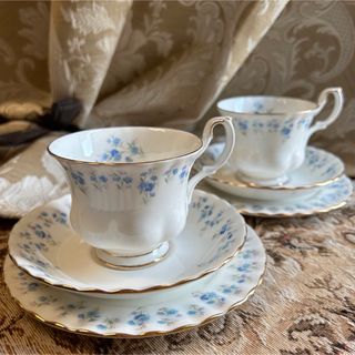 英国製 新品 Royal Albert  Memory Lane トリオ 2名様