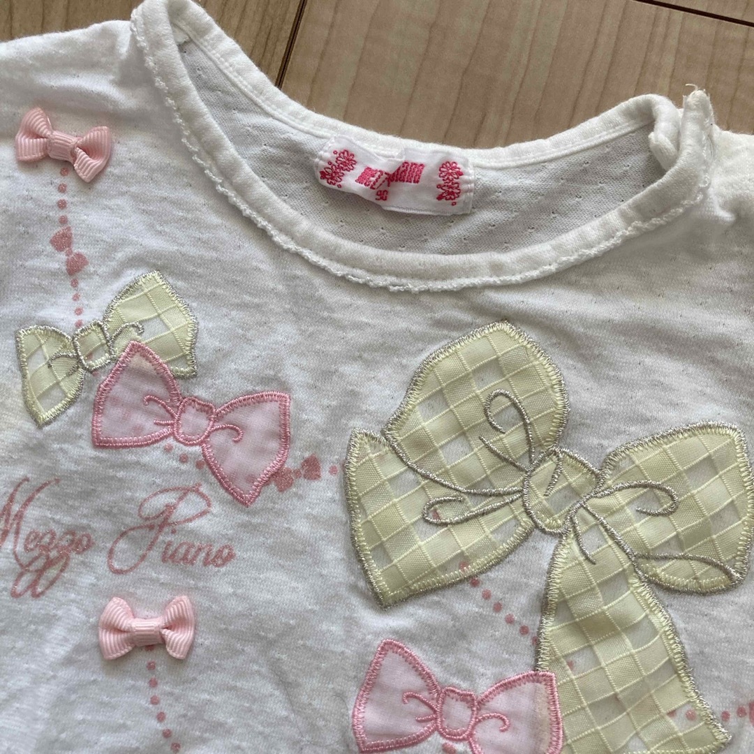 mezzo piano(メゾピアノ)のメゾピアノ　90㎝　ロンT キッズ/ベビー/マタニティのキッズ服女の子用(90cm~)(Tシャツ/カットソー)の商品写真