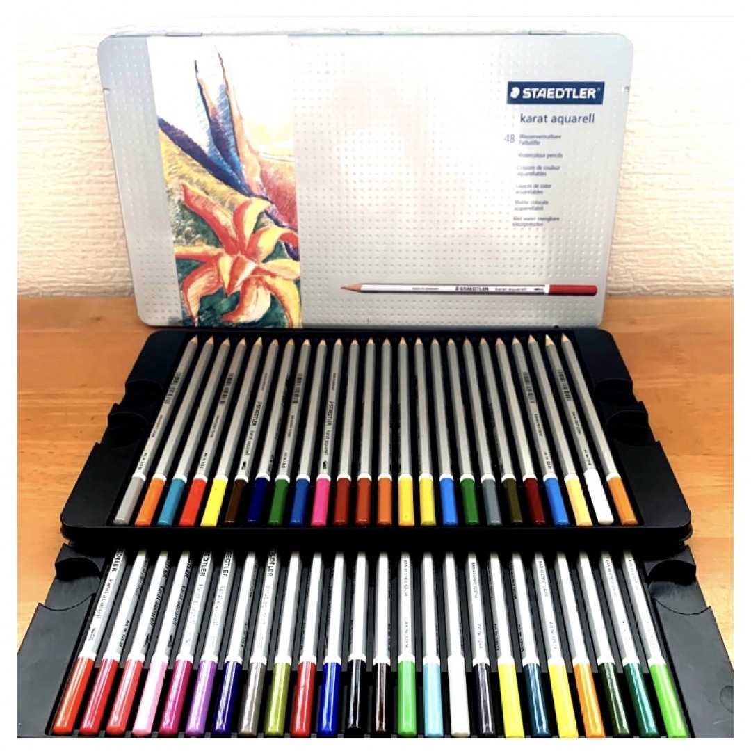 STAEDTLER(ステッドラー)のステッドラー カラト アクェレル 水彩色鉛筆 48色  文房具 エンタメ/ホビーのアート用品(色鉛筆)の商品写真