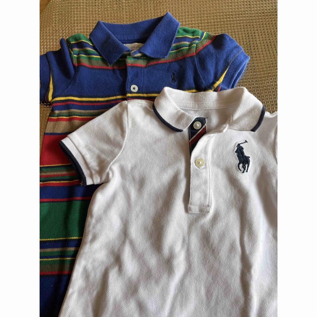 Ralph Lauren(ラルフローレン)のラルフローレンポロシャツ2枚　70㎝ キッズ/ベビー/マタニティのベビー服(~85cm)(ロンパース)の商品写真