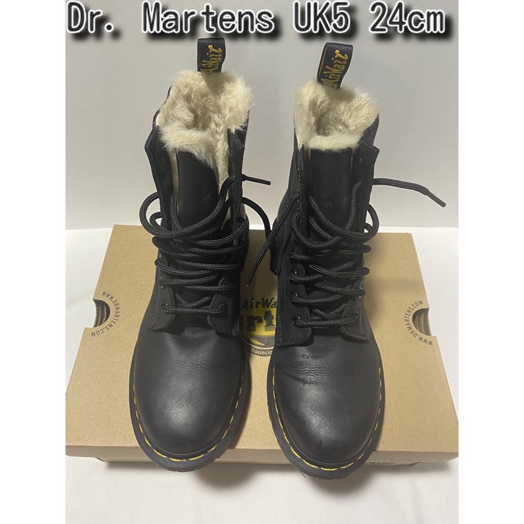 Dr.Martens(ドクターマーチン)のドクターマーチン 8ホール 珍しい内側ボア 美品 UK5  24cm レディースの靴/シューズ(ブーツ)の商品写真