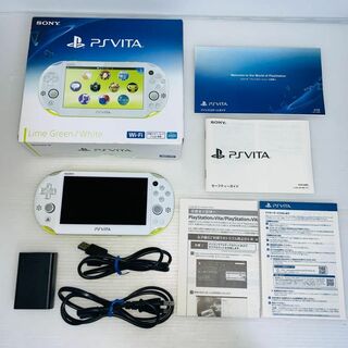 【211】 PS Vita Wi-Fiモデル ライムグリーン/ホワイト(携帯用ゲーム機本体)