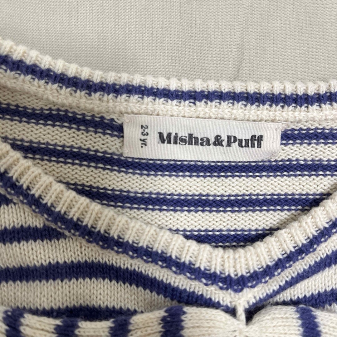 Misha & Puff(ミーシャアンドパフ)のmisha & puff パフスリーブ半袖ニット　2-3yr. キッズ/ベビー/マタニティのキッズ服女の子用(90cm~)(Tシャツ/カットソー)の商品写真