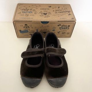 Cienta VELOUR ONE STRAP SHOES brown 新品(フラットシューズ)