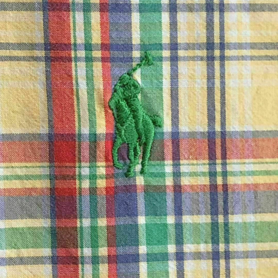 Ralph Lauren(ラルフローレン)の71X春秋ラルフローレン マルチカラーBD長袖シャツ ポニー刺繍 古着 レディースのトップス(シャツ/ブラウス(長袖/七分))の商品写真