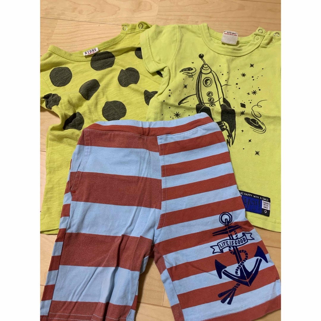 BREEZE(ブリーズ)のTシャツ2枚 半ズボン1枚 まとめ売り キッズ/ベビー/マタニティのキッズ服男の子用(90cm~)(Tシャツ/カットソー)の商品写真