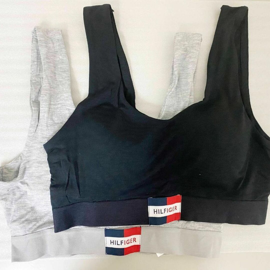 TOMMY HILFIGER(トミーヒルフィガー)の新品 2枚 M ★ トミーヒルフィガー スポーツブラ セット ブラトップ G レディースの下着/アンダーウェア(その他)の商品写真