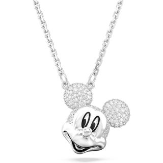 スワロフスキー(SWAROVSKI)の[スワロフスキー] Disney ミッキー ペンダント, ホワイト, ロジウム(ネックレス)