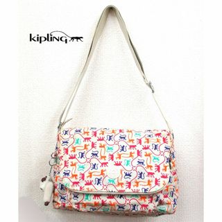 キプリング(kipling)のキプリング 斜め掛け ショルダーバッグ ゴリラ モンキーいっぱい グレージュ(ショルダーバッグ)