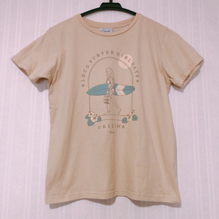 ハレイワ(HALEIWA)のハレイワ　tシャツ　ベージュ　サーフィン　ハワイ　可愛い　夏 Hawaii(Tシャツ(半袖/袖なし))