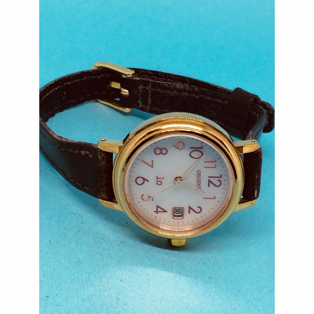 ORIENT(オリエント)のE28）ソーラー(*'▽')オリエントIOディト・ソーラーゴールドレディス腕時計 レディースのファッション小物(腕時計)の商品写真