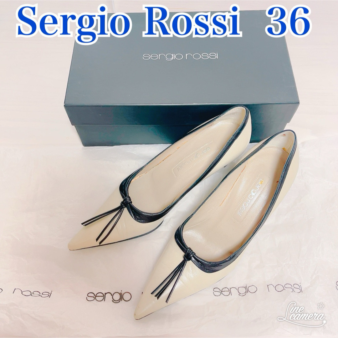 Sergio Rossi(セルジオロッシ)のセルジオロッシ　ハイヒール　ベージュ　36   23.5cm レディースの靴/シューズ(ハイヒール/パンプス)の商品写真