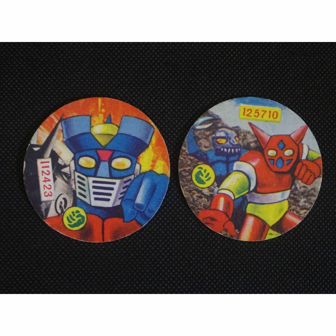 デパート 送料無料 昔の昭和アニメ・丸型メンコ（5.7cm）10枚セット レトロ 当時物 その他