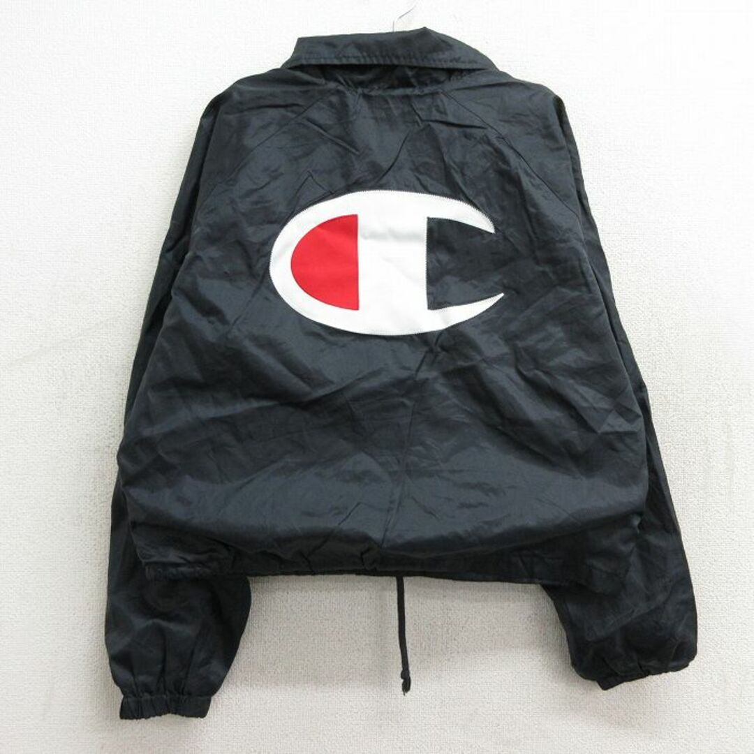 Champion(チャンピオン)の古着 チャンピオン champion 長袖 ジャケット キッズ ボーイズ 子供服 ビッグロゴ ラグラン 黒 ブラック 23nov15 キッズ/ベビー/マタニティのベビー服(~85cm)(シャツ/カットソー)の商品写真