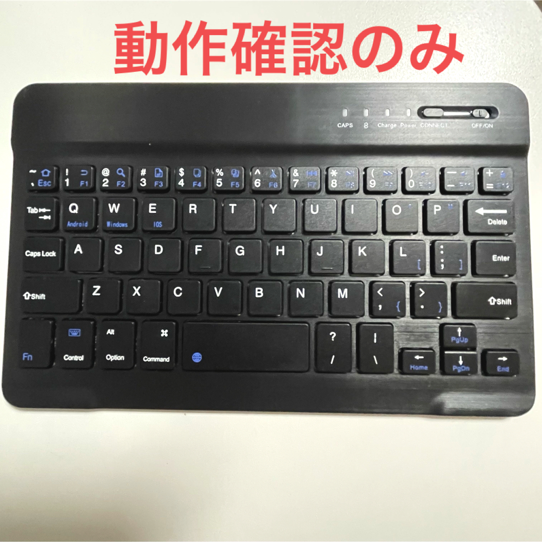 動作確認のみ　超薄型 Bluetooth キーボード US配列　ブラック スマホ/家電/カメラのPC/タブレット(PC周辺機器)の商品写真